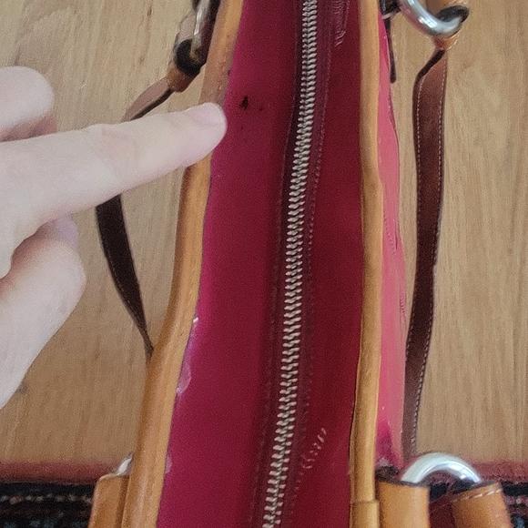 Coach Pink Patent Leather Tote Bag - Picture 12 of 12